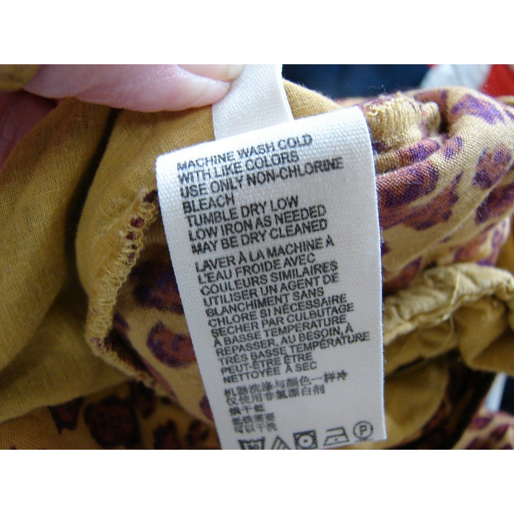 Free People Bennie Leopard Print Wide Leg Button Fly Pants Size 4 Casual Office - Picture 12 of 14